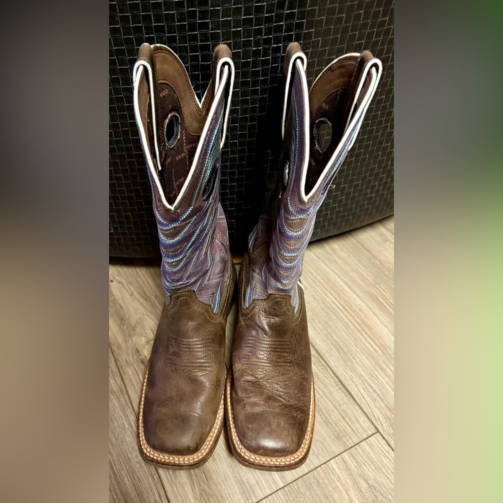 Brown and Purple Durango Western Boots